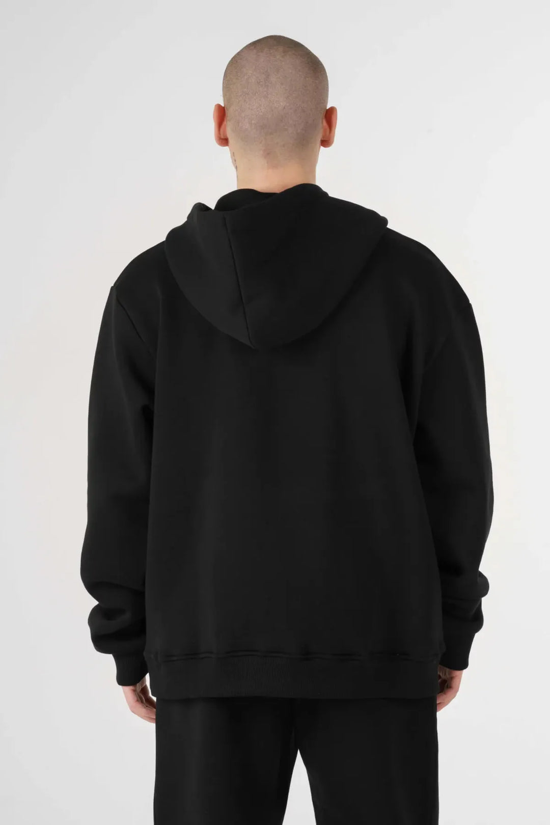 Signature Drop Kapüşonlu  – Siyah