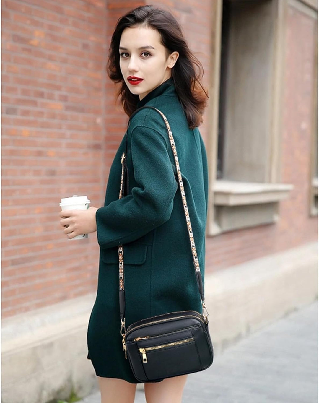 Camille™ Refined Leather Shoulder Bag