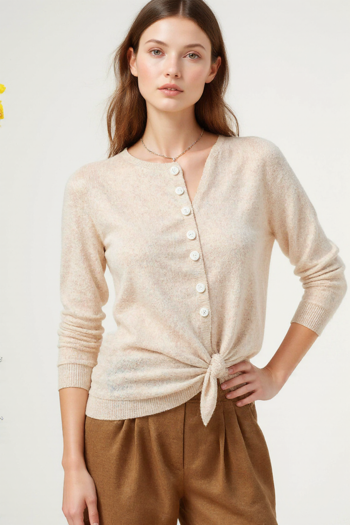 Amira™ Elegant Wool Cardigan