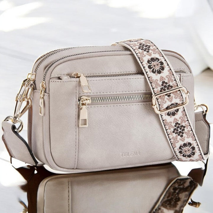 Camille™ Refined Leather Shoulder Bag