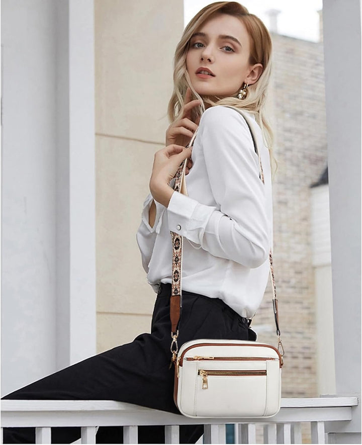 Camille™ Refined Leather Shoulder Bag
