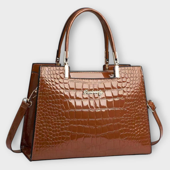 Brooke™ Glossy Croc Handbag