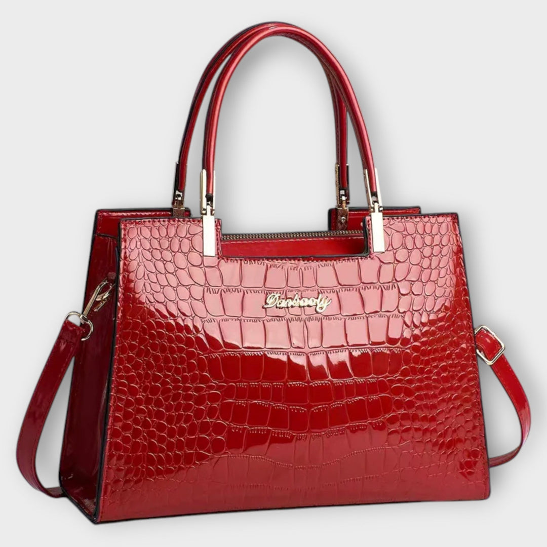 Brooke™ Glossy Croc Handbag