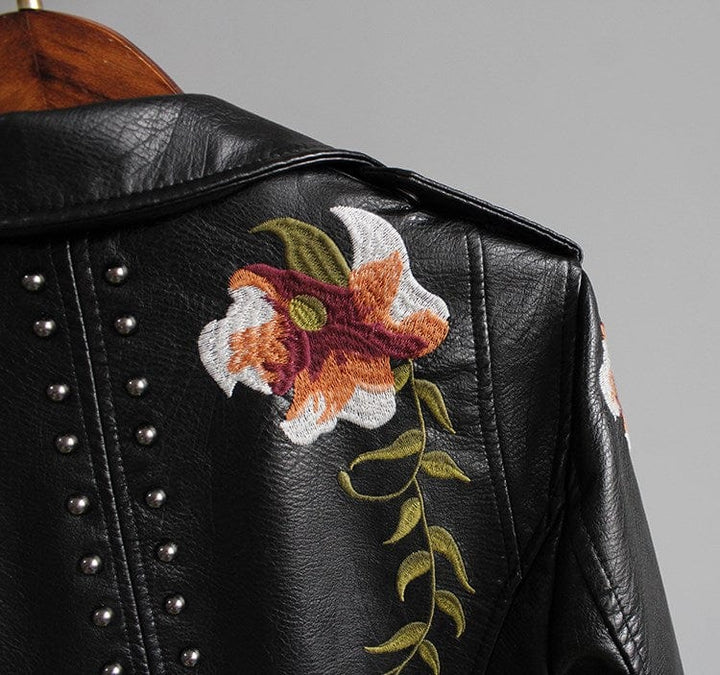 Niki - Black Floral Night Jacket