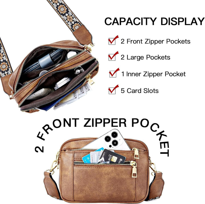Camille™ Refined Leather Shoulder Bag