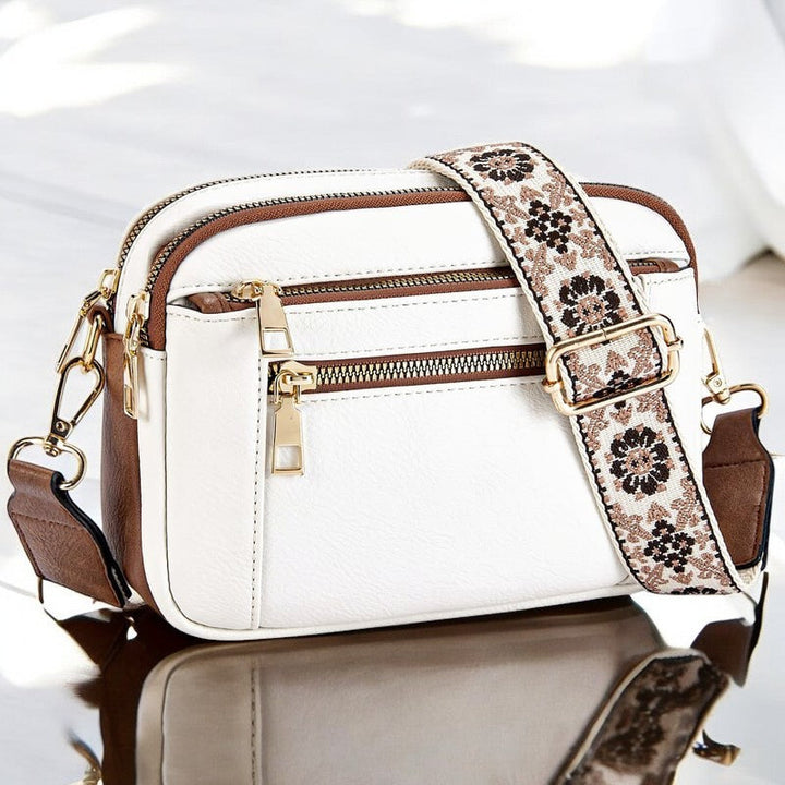 Camille™ Refined Leather Shoulder Bag