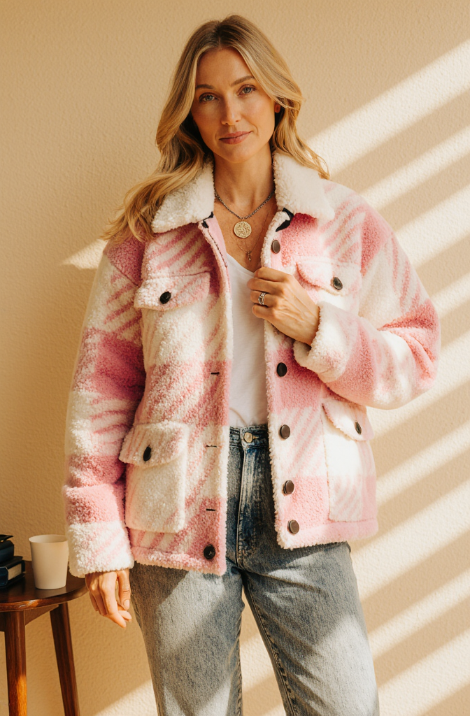 Rosie - Blush Cozy Jacket
