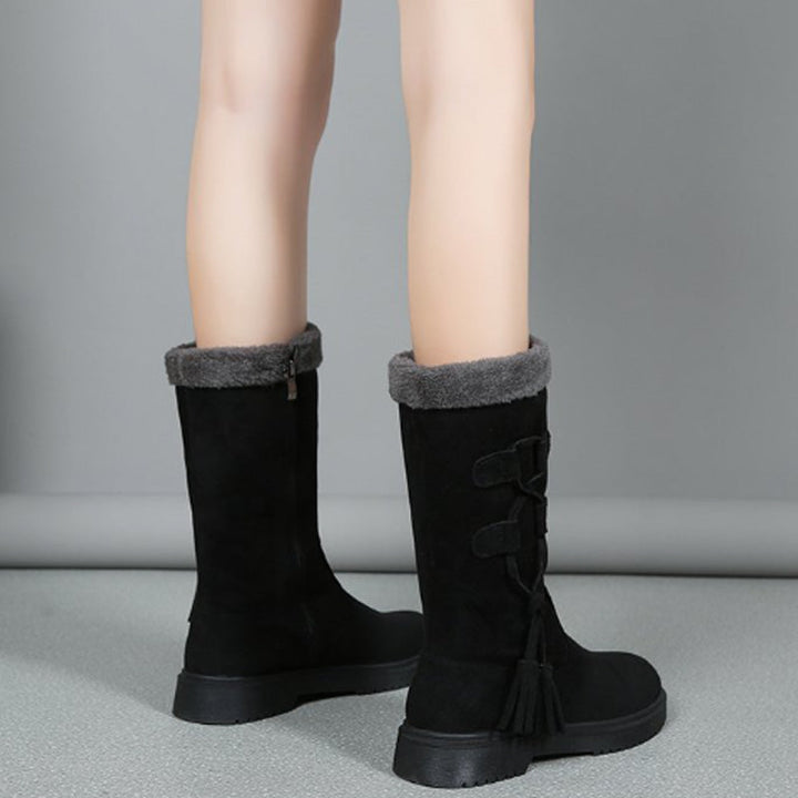 LEYL - Warm Mid-Calf Boots Side Zipper