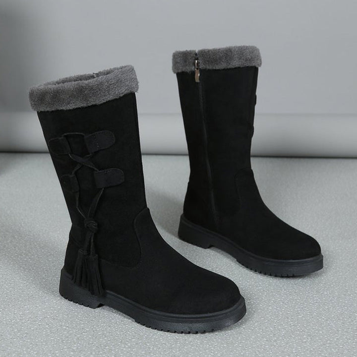 LEYL - Warm Mid-Calf Boots Side Zipper